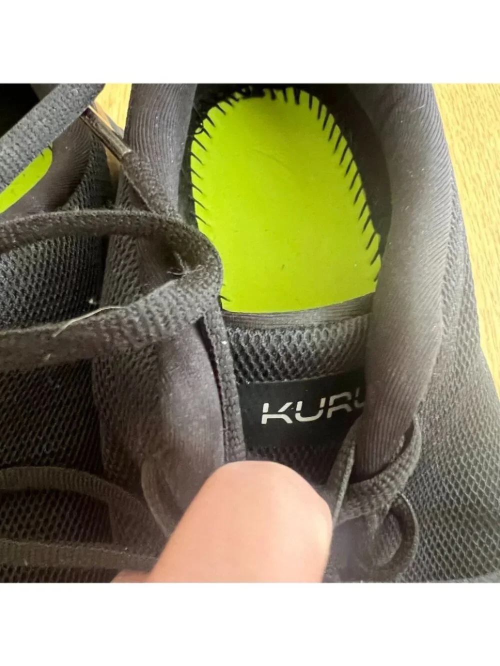 Kuru Flex Via Lightweight Knit Sneakers Black Men's Size 8.5 Medium